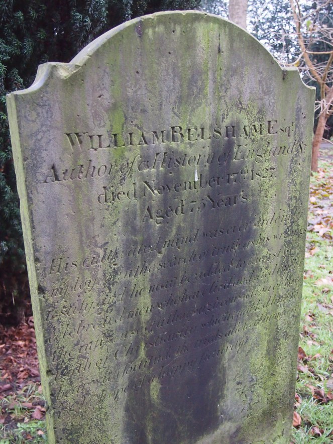 Grave of historian William Belsham
