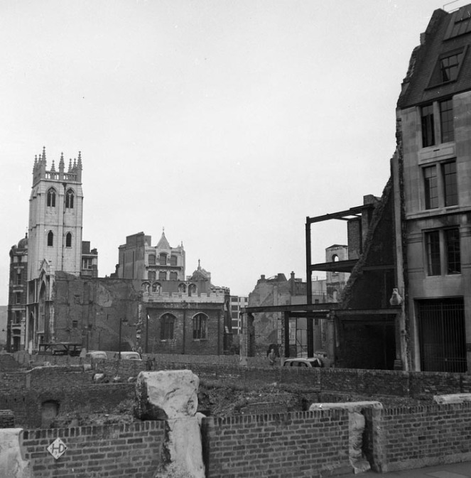 St Alban, Wood St, after the Second World War (source)