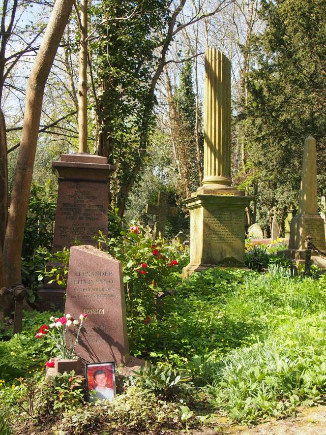 The grave of Alexander Litvenenko