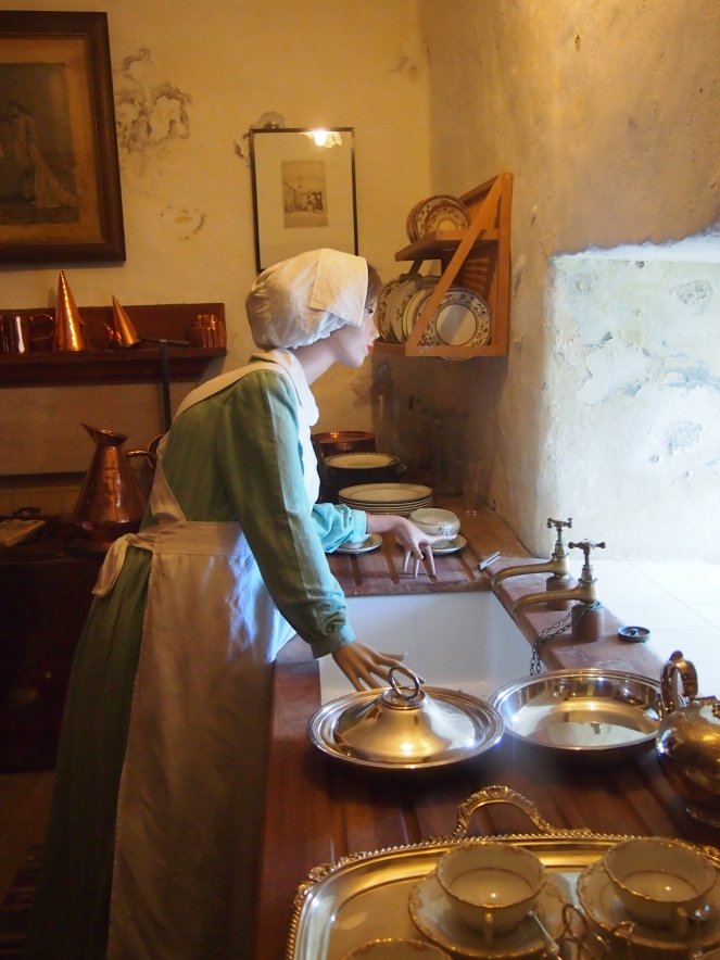 Scenes from the castle as it was in the early twentieth century have been recreated