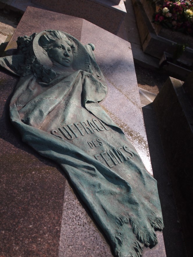 Grave of Hubertine Auclert, feminist and campaigner for women's suffrage