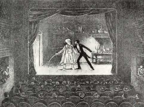 Étienne-Gaspard Robert's ghost illusion. 1905 illustration (image via Wikimedia Commons)
