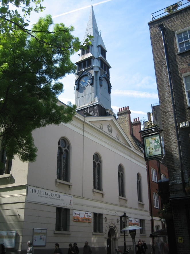 St George the Martyr, Holborn (image via Wikimedia Commons)